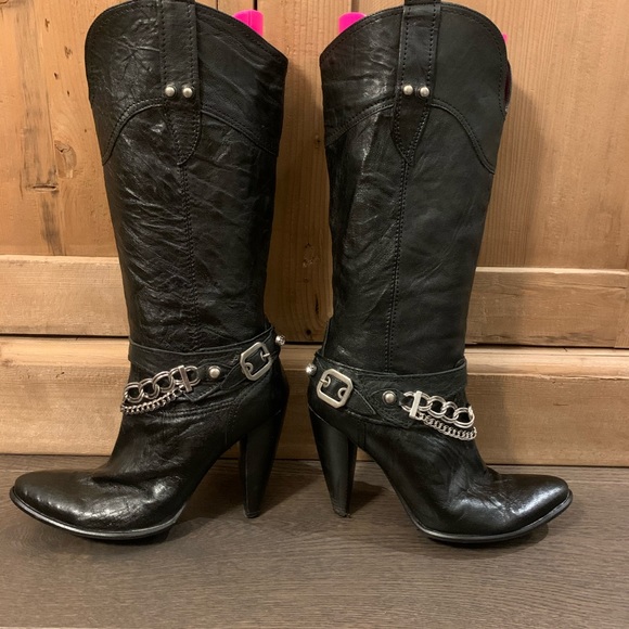 Arnold Churgin | Black Leather Boots - Picture 3 of 7